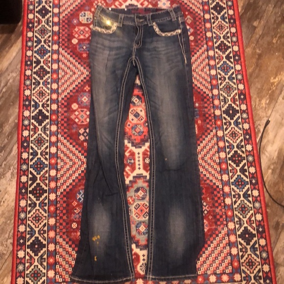 Rock & Roll Cowgirl Mid Rise Sz27 - Picture 5 of 6